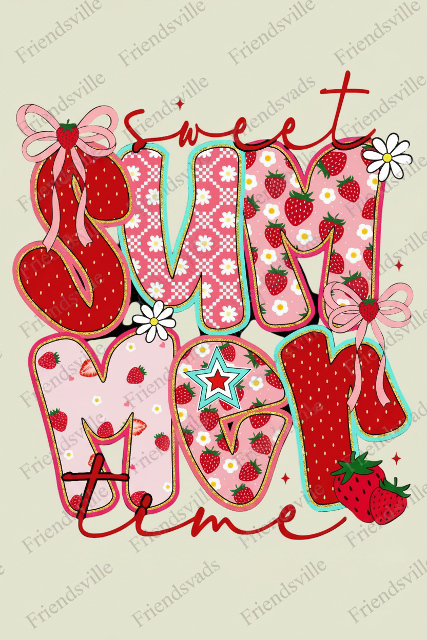 Sweet Summertime Strawberry Tee🍓