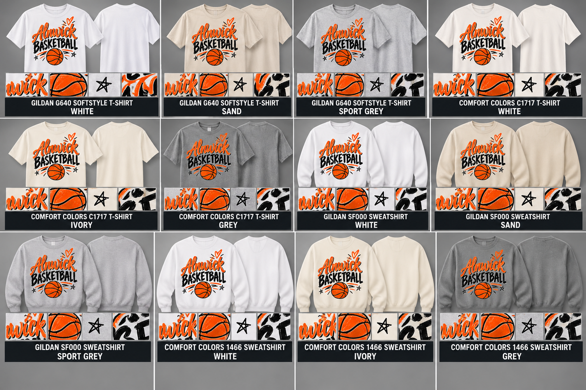 Alnwick Basketball – Orange & Black