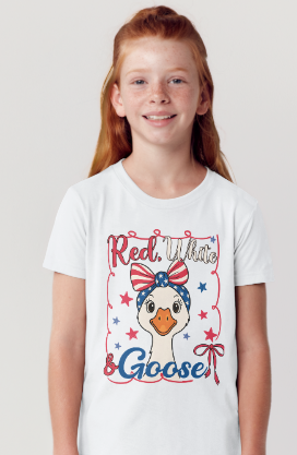 Red White & Goose Youth Patriotic Tee