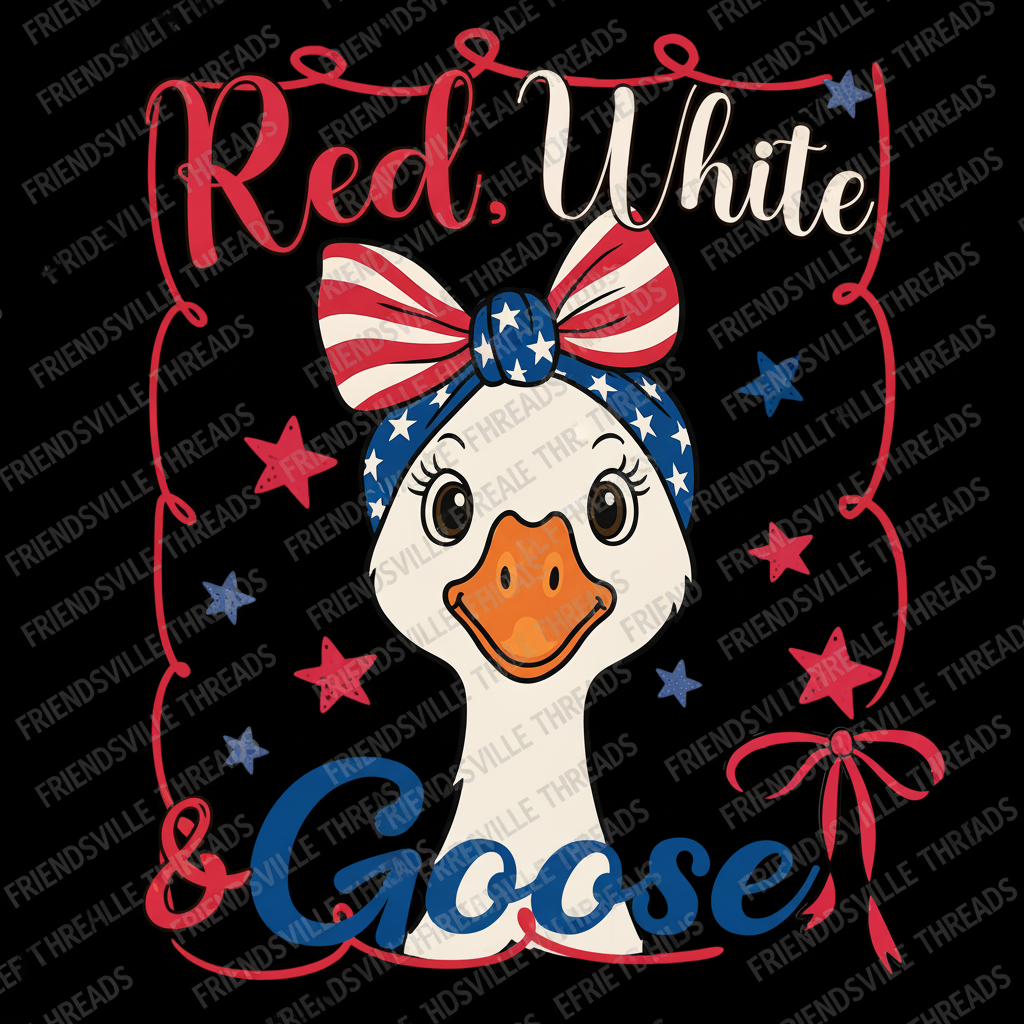 Red White & Goose Youth Patriotic Tee